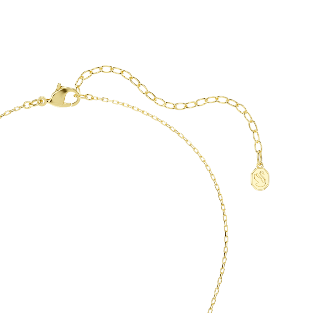Collna con Pendente Swarovski Sublima Taglio ottagonale Verde Finitura oro 18K