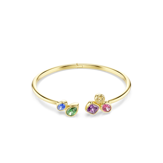 Bracciale rigido Swarovski Imber Taglio misto Multicolor Finitura oro 18K - Misura S