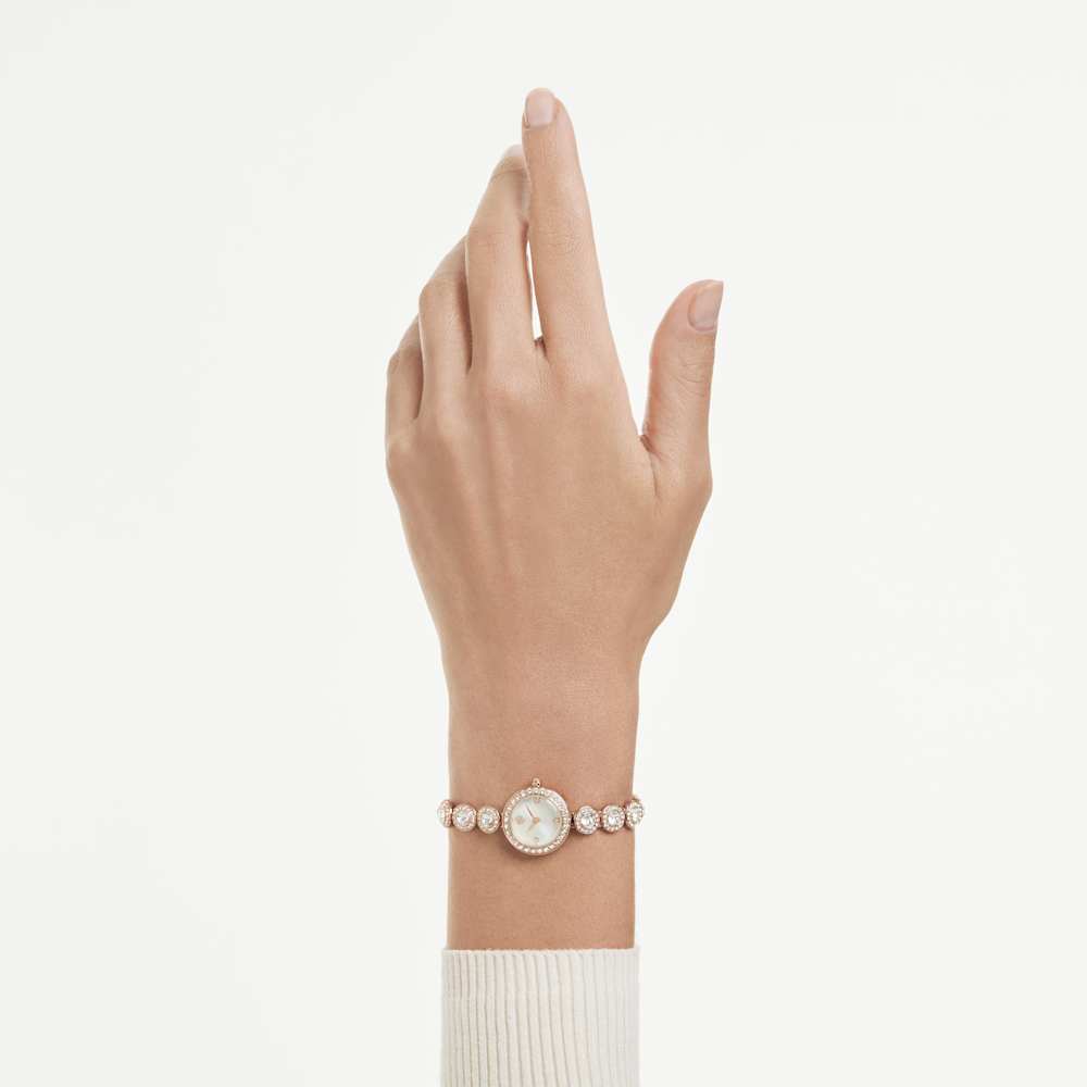 Orologio  Swarovski Una Angelic Bracciale Pvd Oro Rosa