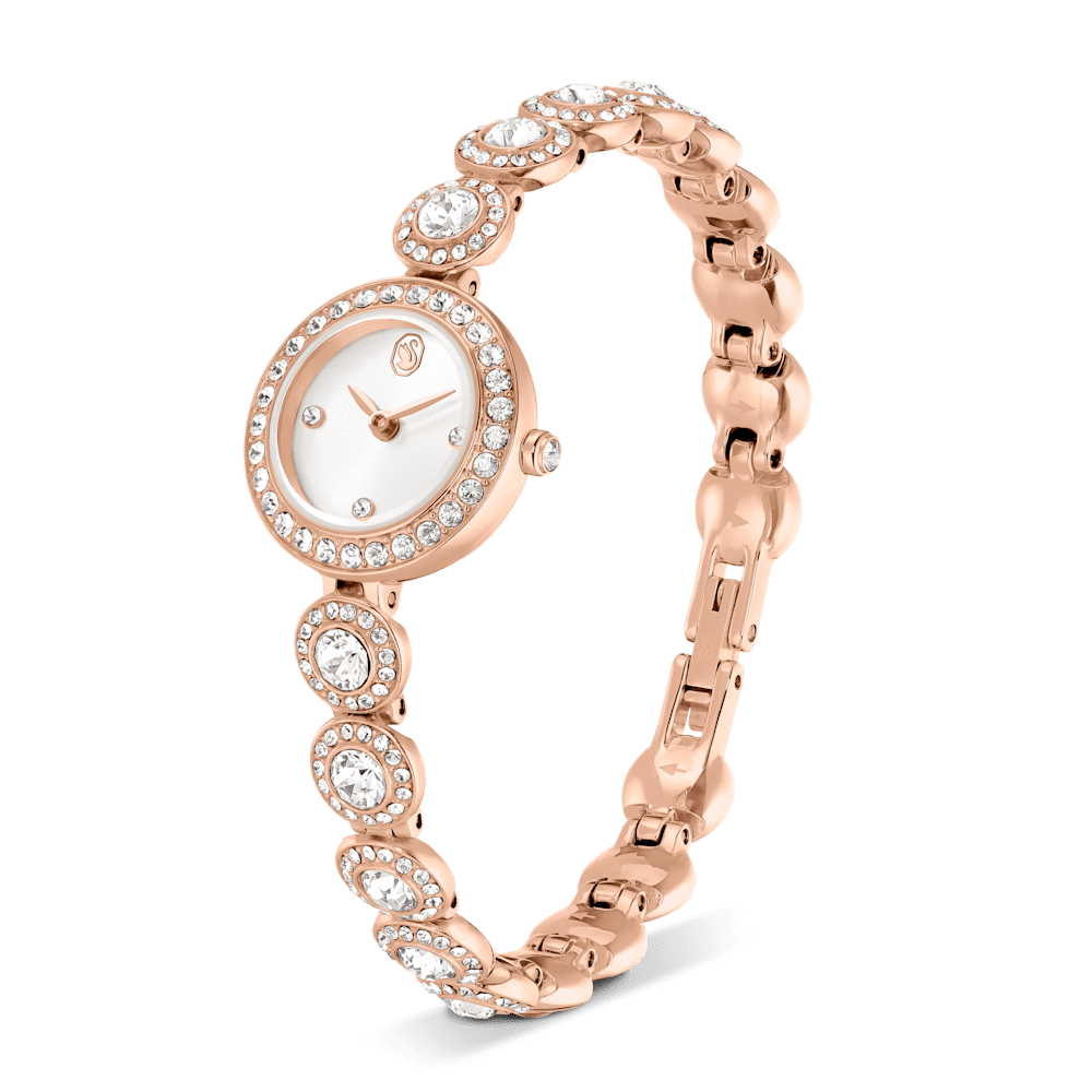 Orologio  Swarovski Una Angelic Bracciale Pvd Oro Rosa