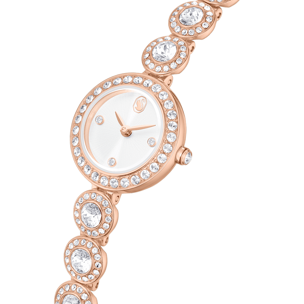 Orologio  Swarovski Una Angelic Bracciale Pvd Oro Rosa