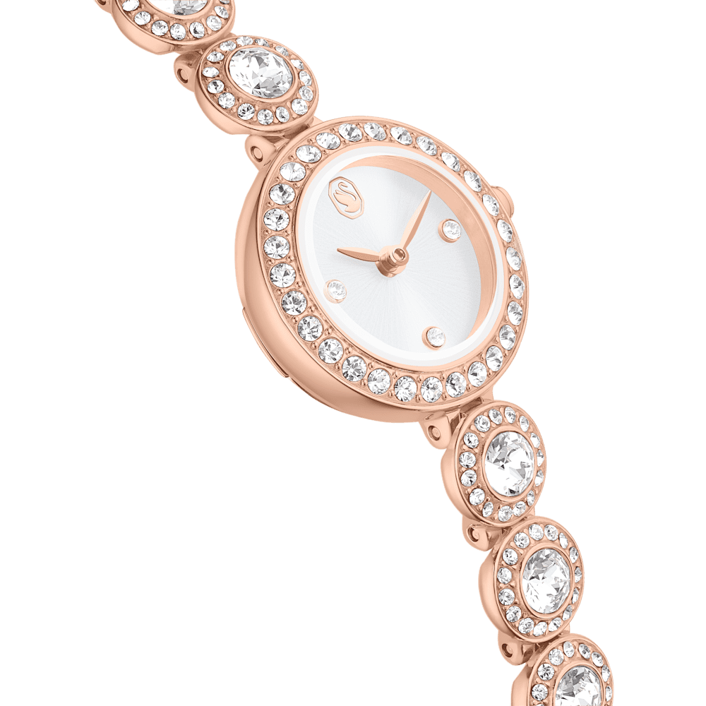 Orologio  Swarovski Una Angelic Bracciale Pvd Oro Rosa