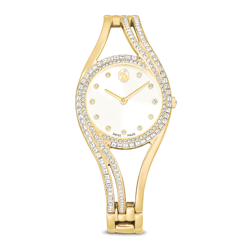 Orologio Swarovski Hyperbola bangle Bracciale di metallo Finitura Tono dorato