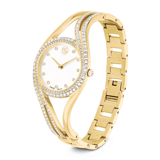 Orologio Swarovski Hyperbola bangle Bracciale di metallo Finitura Tono dorato