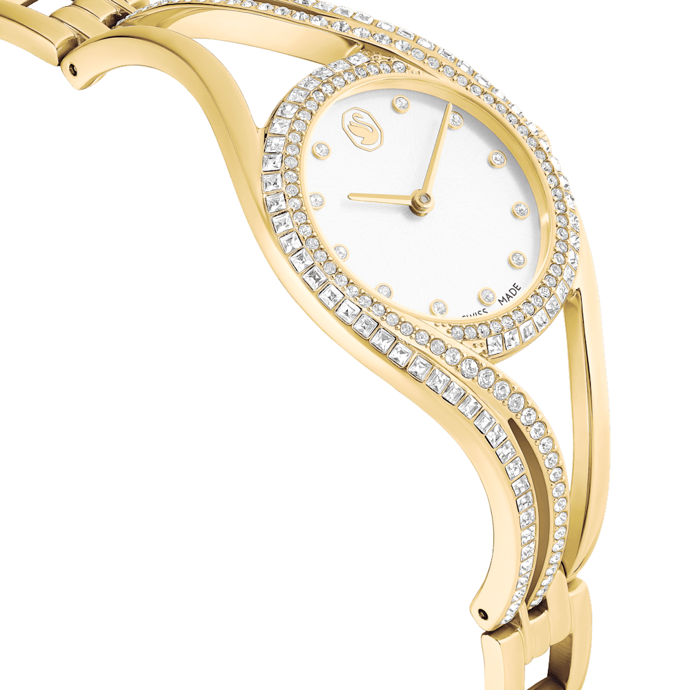 Orologio Swarovski Hyperbola bangle Bracciale di metallo Finitura Tono dorato