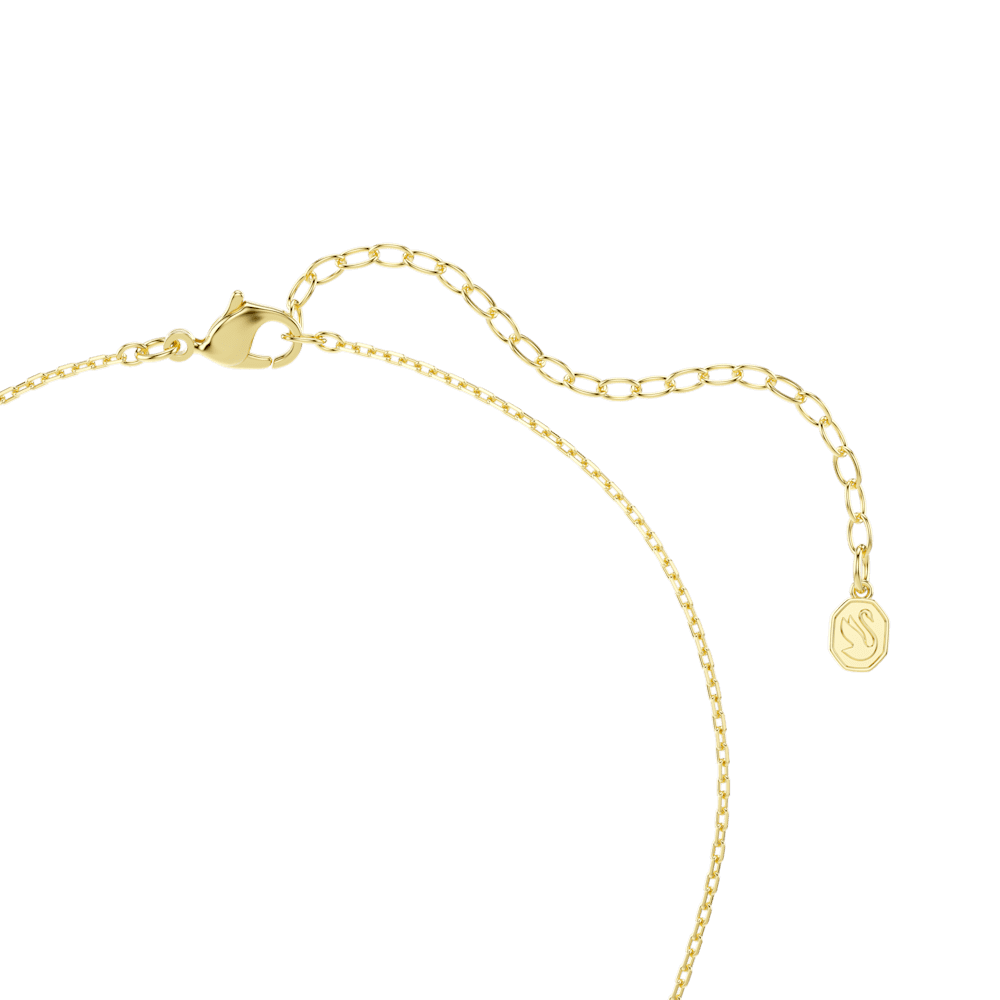 Collana Swarovski Swan Taglio misto Cigno Bianco Finitura oro 18 Kt