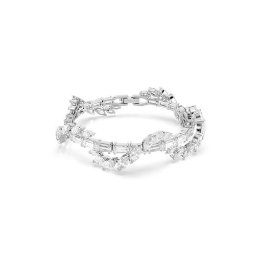 Bracciale Swarovski Mesmera Taglio misto Bianco Placcato Rodio