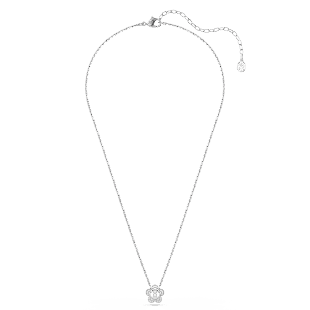 Pendente Ariana Grande x Swarovski Crystal Pearl Fiore Placcato rodio
