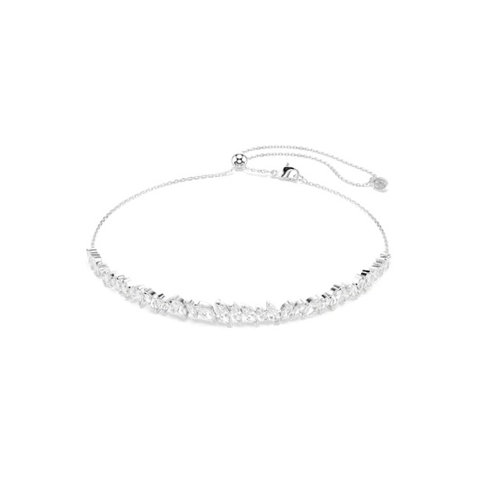 Girocollo Swarovski Mesmera Taglio Marquise Bianco Placcato Rodio