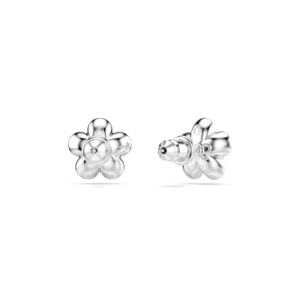 Orecchini a Lobo Ariana Grande x Swarovski Crystal Pearl Fiore Placcato rodio