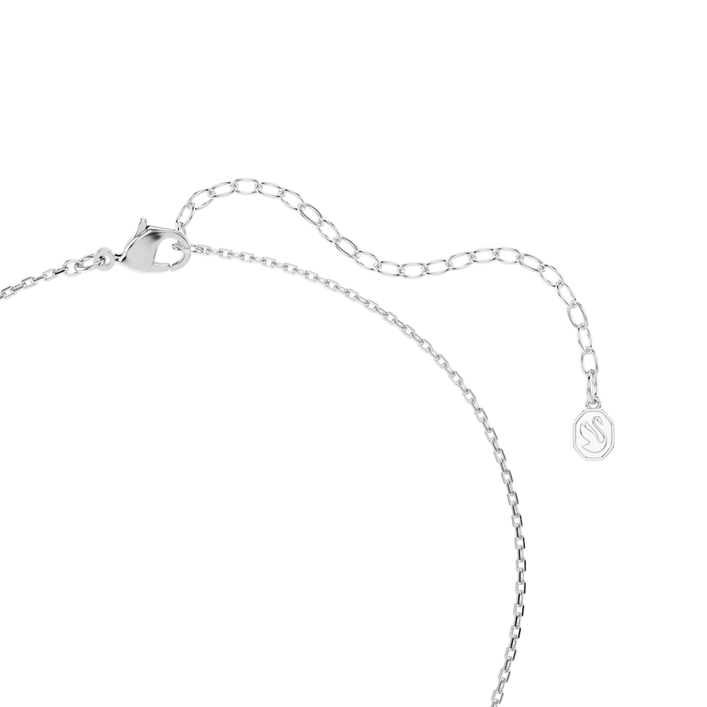 Collana con Pendente Swarovski Chroma, Taglio misto, Rosa, Placcato rodio