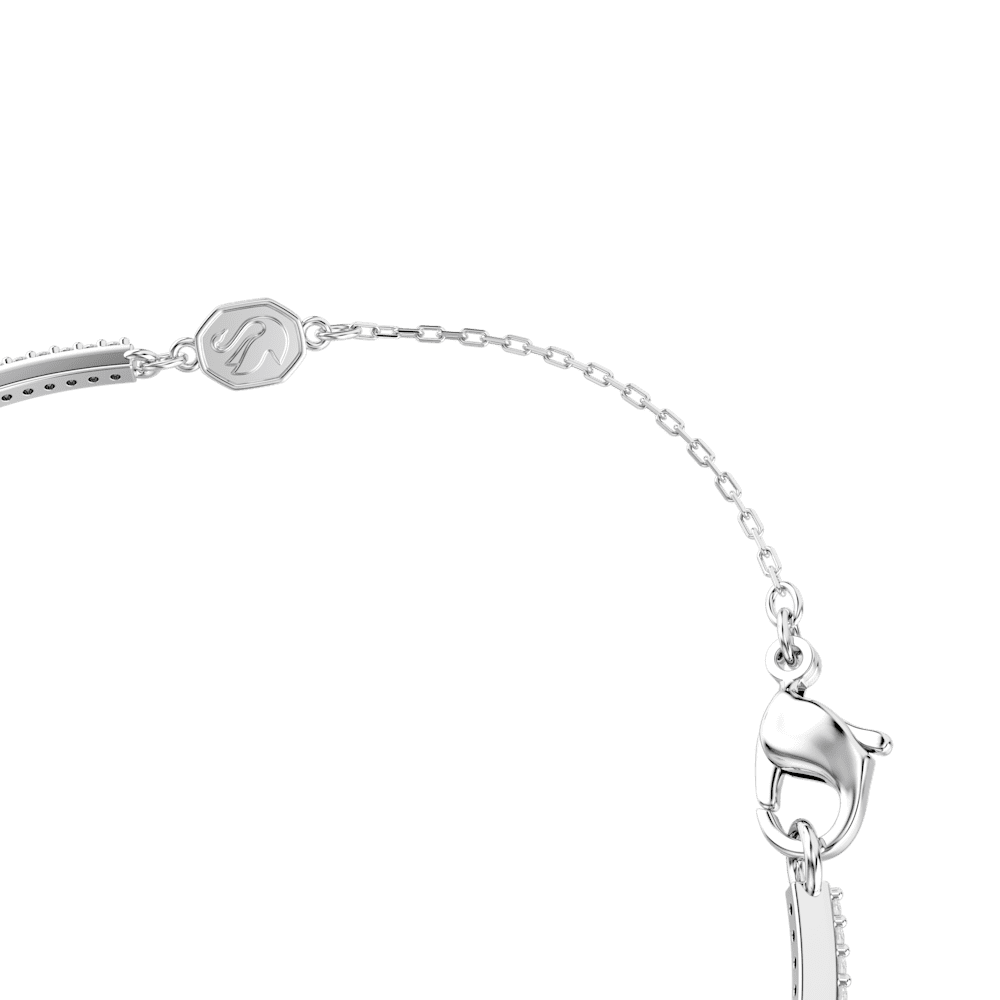 Bracciale Rigido Swarovski Una Angelic, Taglio misto, Verde, Placcato rodio