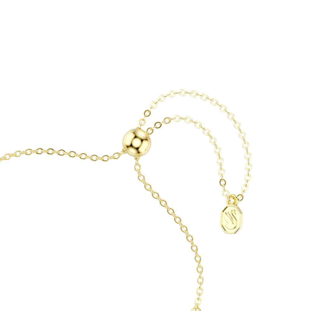 Braccialetto Swarovski Imber, Taglio Round, Blu, Finitura oro 18K