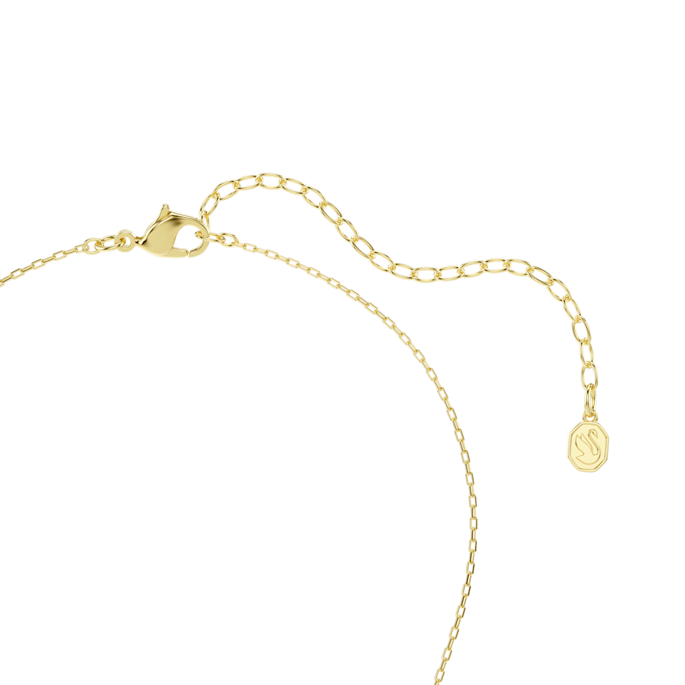 Set Collana + Orecchini Swarovski Magic, Taglio misto, Fiocco Di Neve, Bianco, Finitura oro 18K