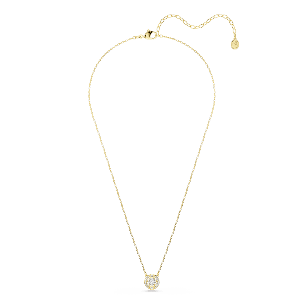 Collana con Pendente Swarovski Una Angelic, Taglio misto, Bianco, Finitura oro 18K