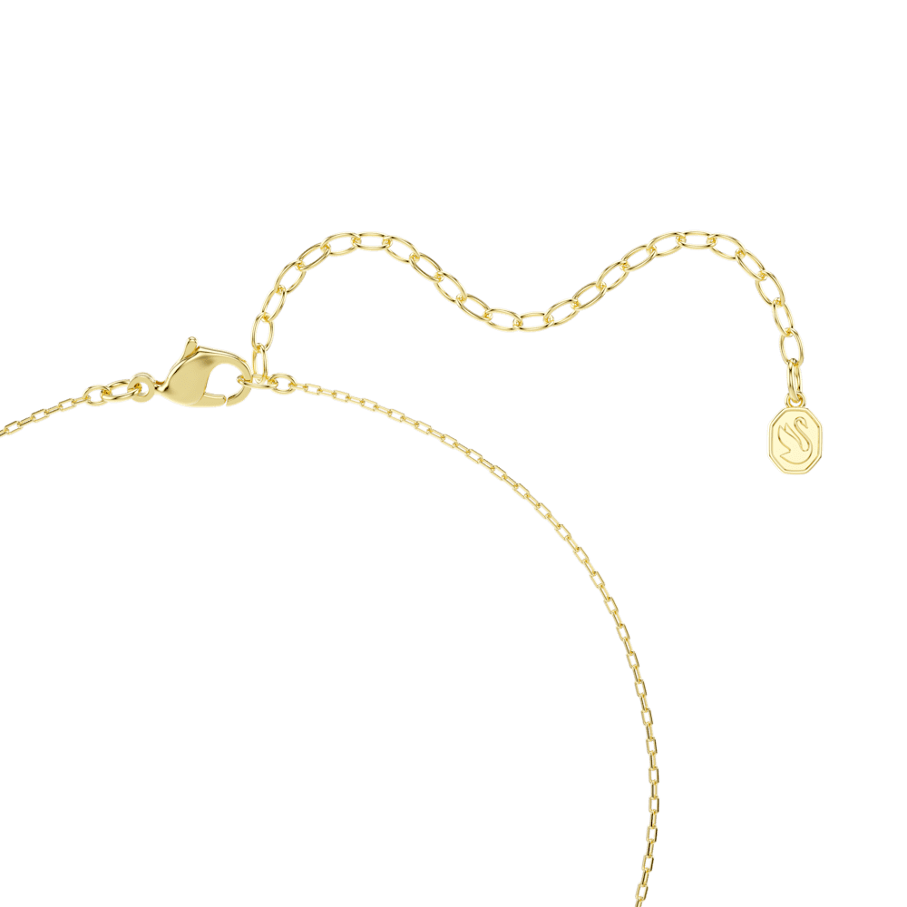 Collana con Pendente Swarovski Una Angelic, Taglio misto, Bianco, Finitura oro 18K