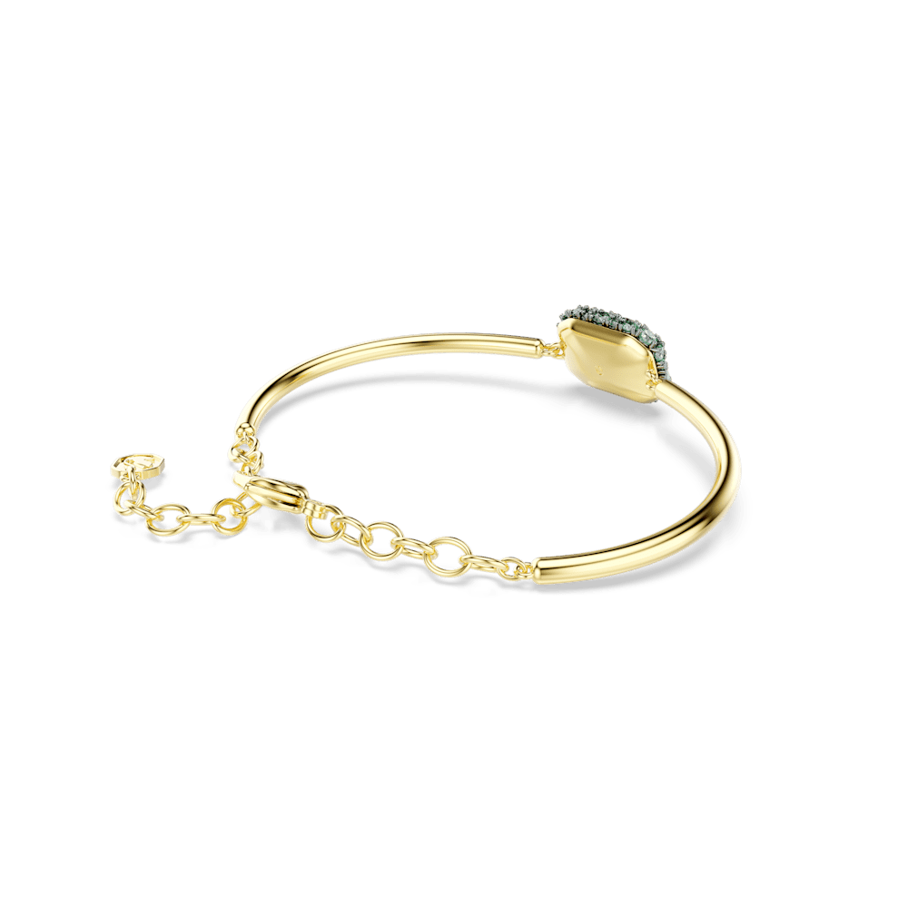Bracciale rigido  Swarovski Sublima Taglio ottagonale Verde Finitura oro 18K