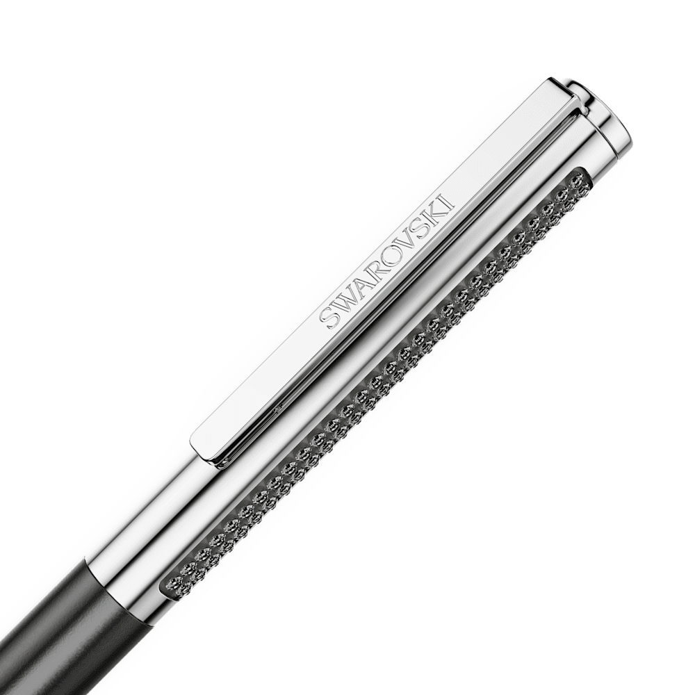 Penna a sfera Swarovski Matrix Tennis, Laccato nero, cromato