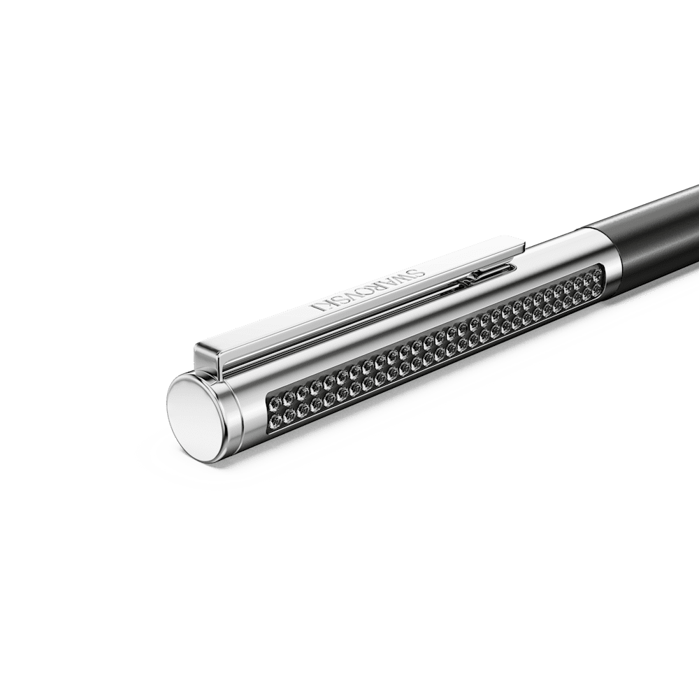 Penna a sfera Swarovski Matrix Tennis, Laccato nero, cromato