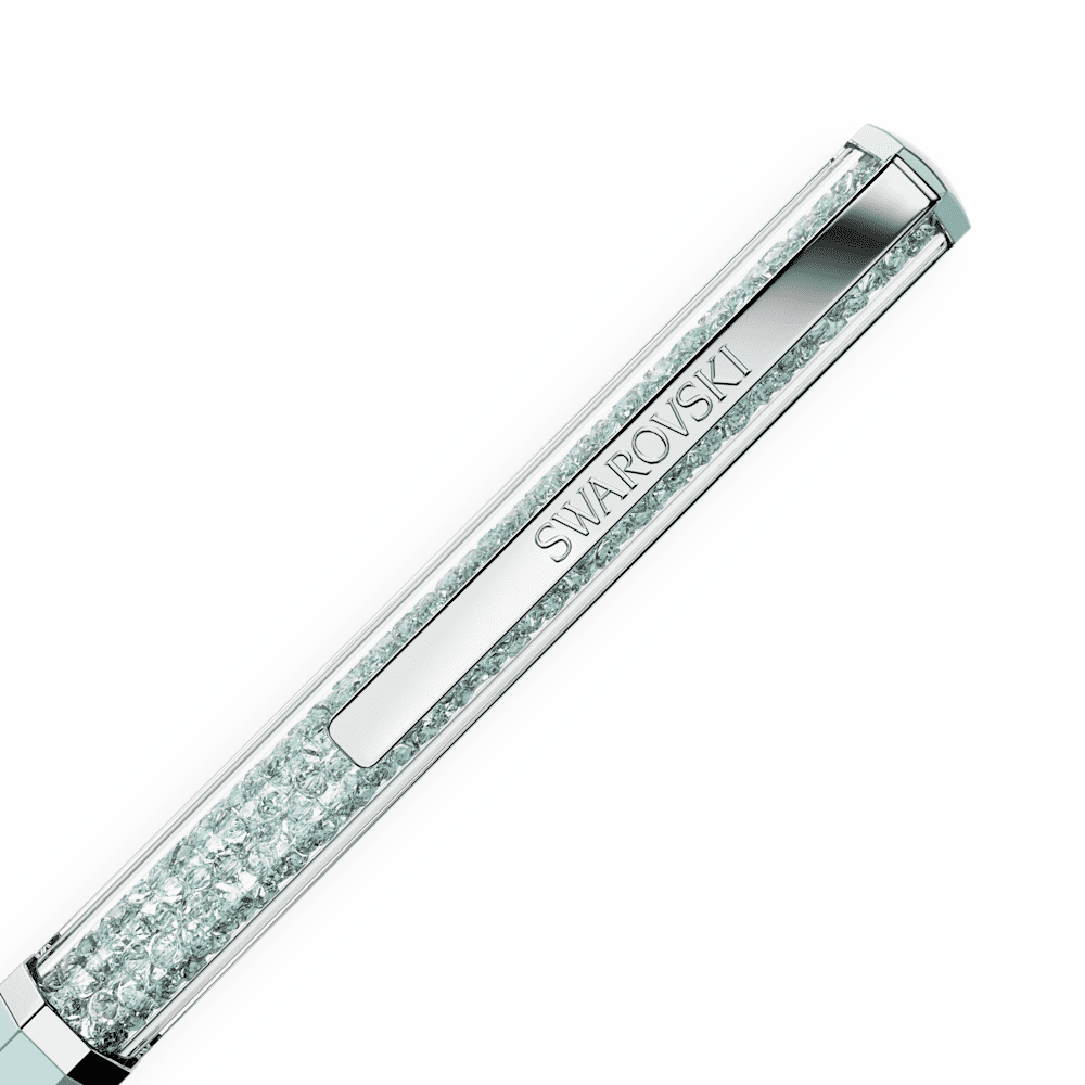 Penna a sfera Swarovski Crystalline, Laccato blu, cromato