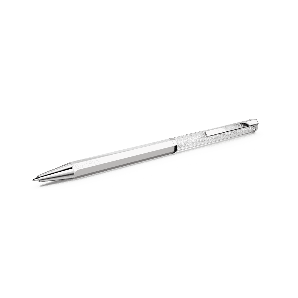 Penna a sfera Swarovski Crystalline, Laccato bianco, cromato