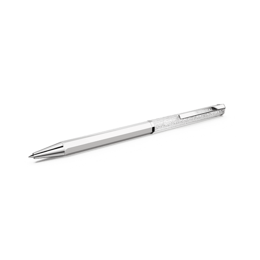 Penna a sfera Swarovski Crystalline, Laccato bianco, cromato