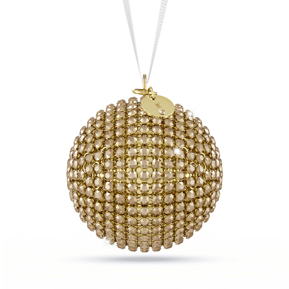 Decorazioni Natalizie Swarovski Holiday Magic Classics Pallina Crystal Mesh Tonalità oro