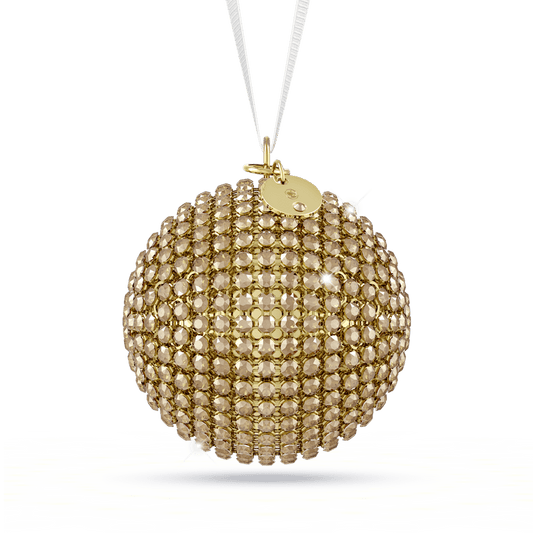Decorazioni Natalizie Swarovski Holiday Magic Classics Pallina Crystal Mesh Tonalità oro