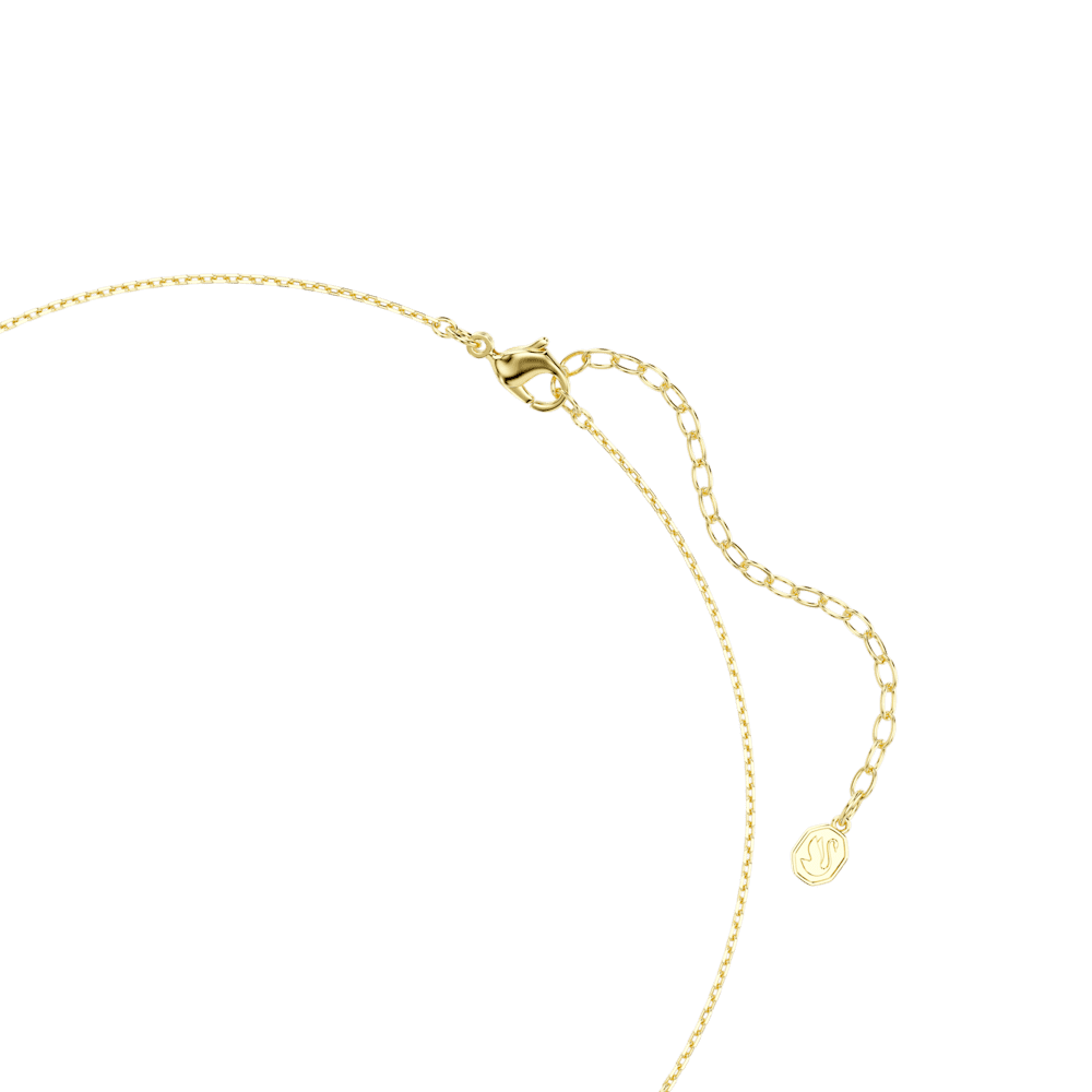Girocollo Swarovski Sublima, Taglio ottagonale, Verde, Finitura oro 18K