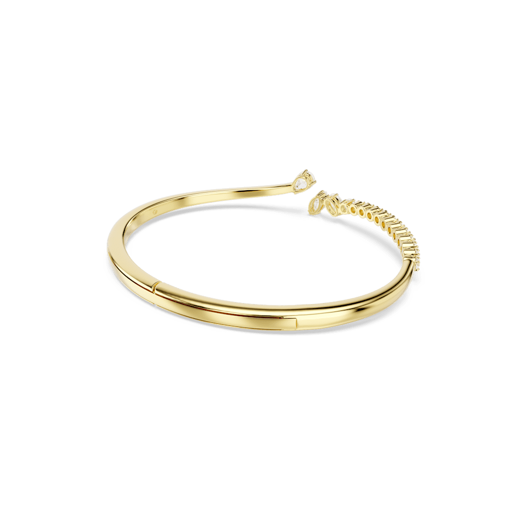 Bracciale Rigido Swarovski Mesmera Taglio misto Bianco Finitura oro 18 Kt