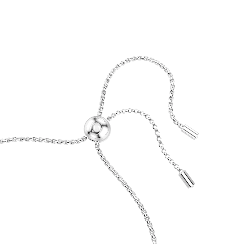 Braccialetto Swarovski Matrix, Taglio Round, Rosa, Placcato rodio
