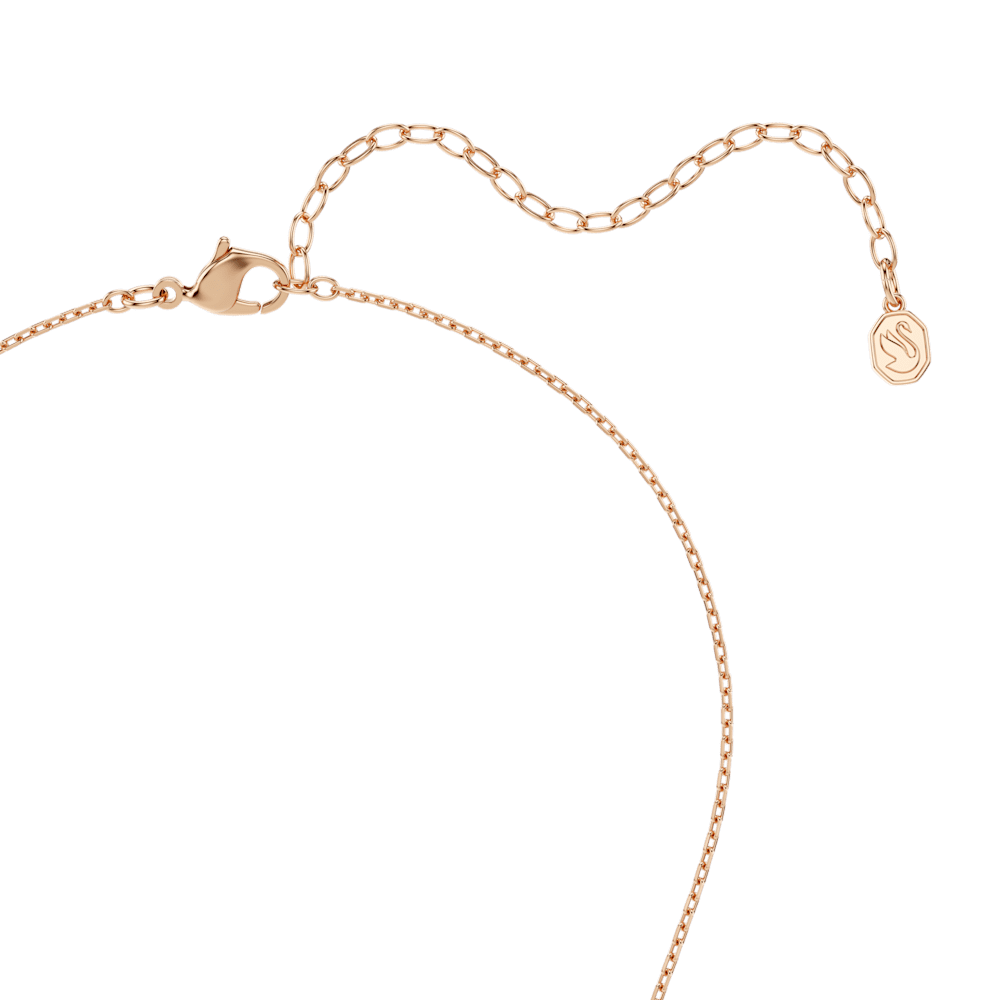 Collana con Pendente Swarovski Mesmera Taglio Marquise Bianco Finitura oro rosa 18 Kt