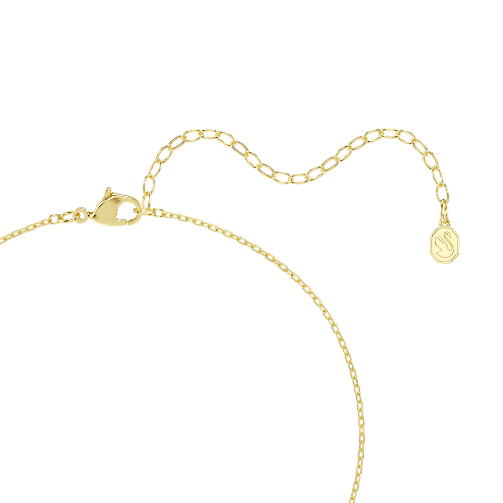 Collana con Pendente Swarovski Una Angelic Taglio Cushion Bianco Finitura oro 18 Kt