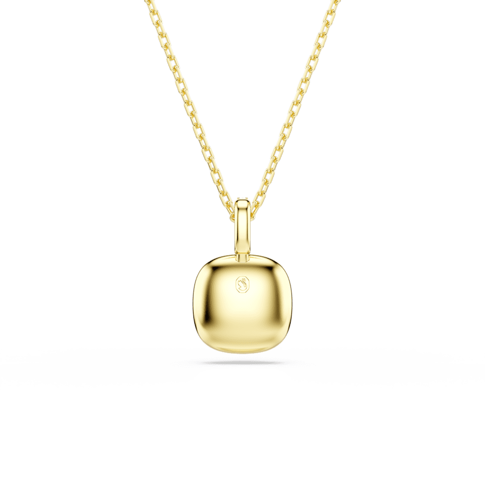 Collana con Pendente Swarovski Una Angelic Taglio Cushion Bianco Finitura oro 18 Kt