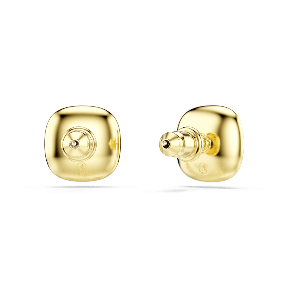 Orecchini a Lobo Swarovski Una Angelic Taglio Cushion Bianchi Finitura oro 18 Kt