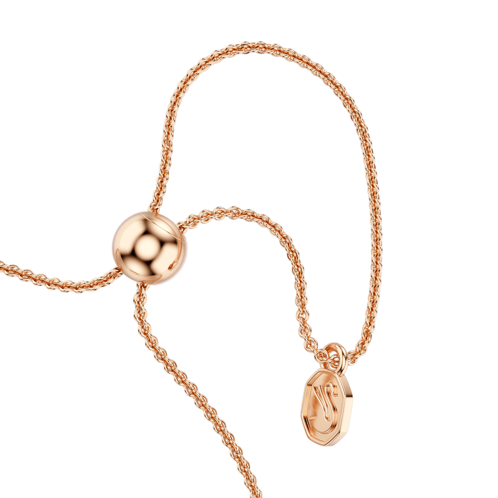Bracciale Swarovski Mesmera Taglio misto Bianco Finitura oro rosa 18 Kt