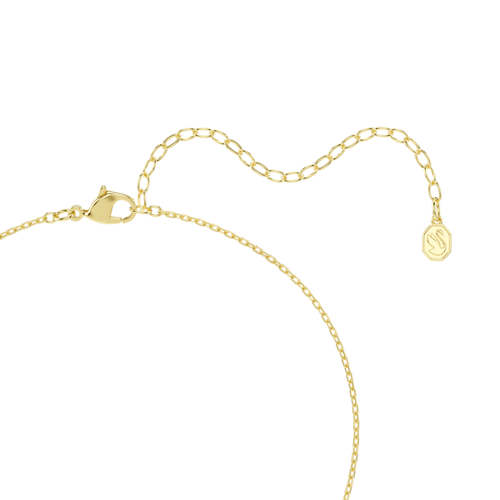 Pendente Swarovski Millenia, Taglio Cushion, Verde, Finitura oro 18K