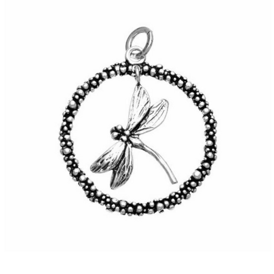 Charm Giovanni Raspini Perlage Libellula Grande Argento 925