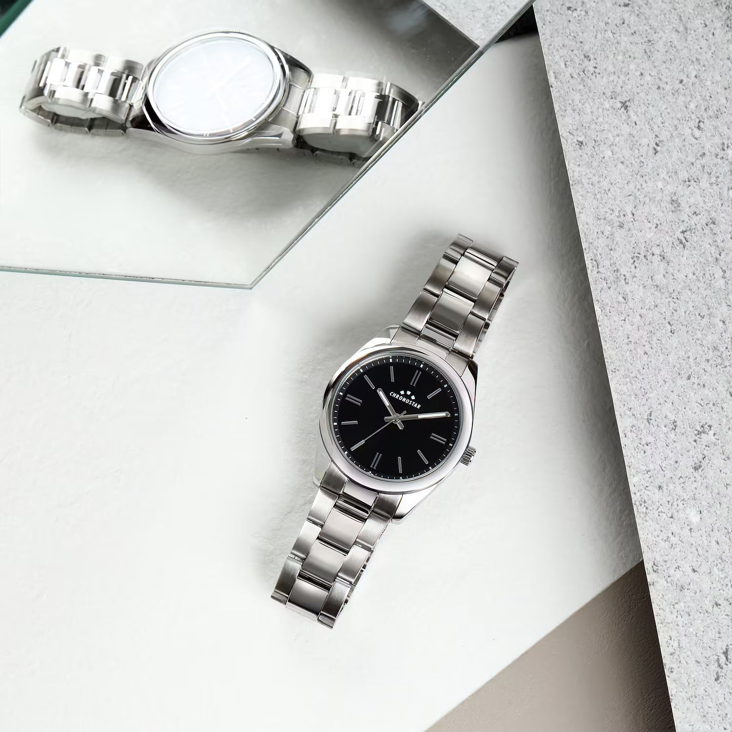 Orologio Chronostar Timeless Braccialato Nero