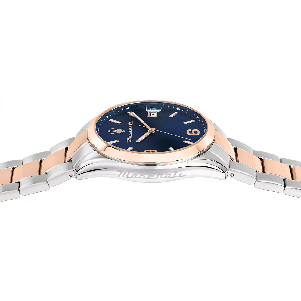 Orologio Maserati Attrazione 43 Mm Acciaio Braccialato Acciaio/Pvd Oro Rosa