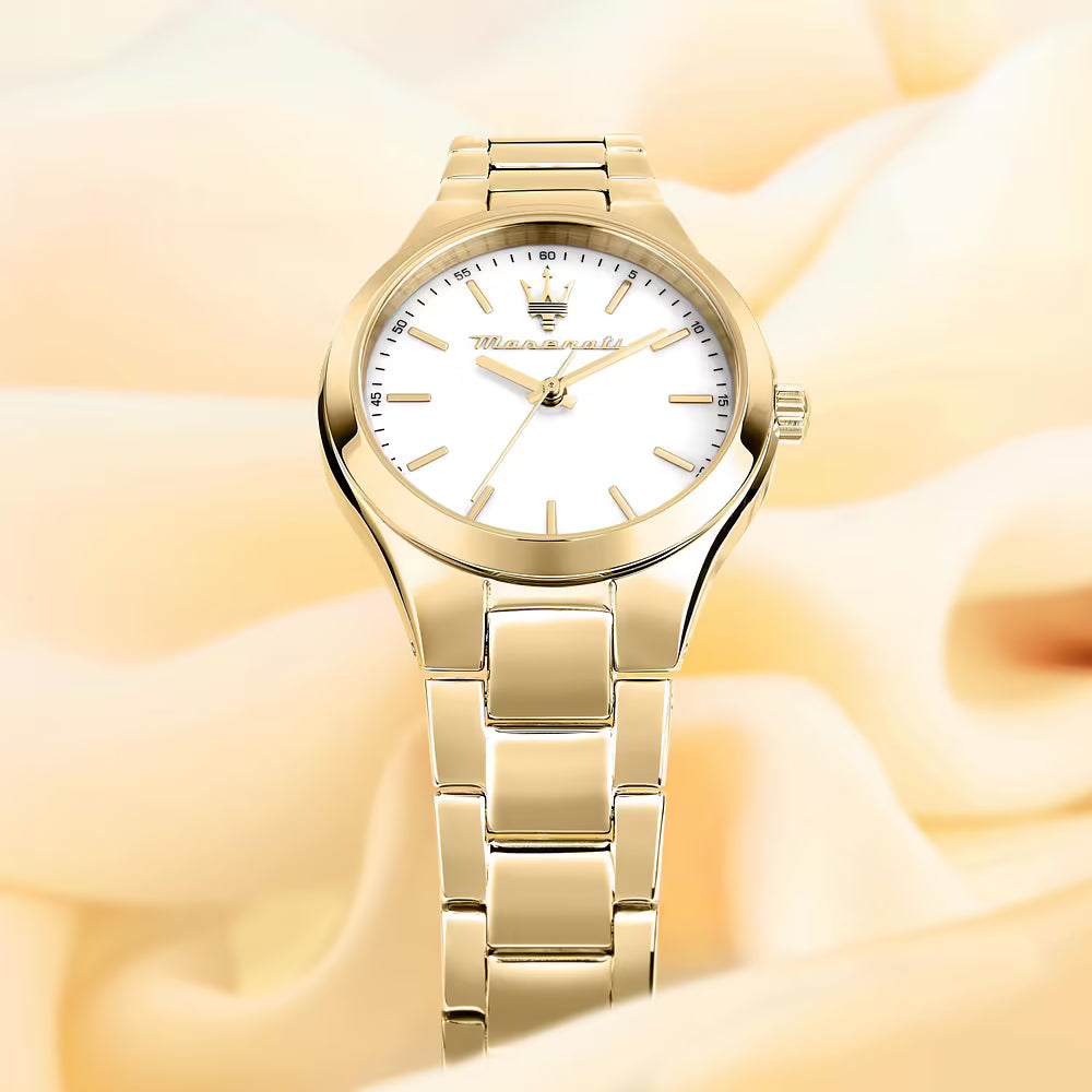Orologio Maserati Attrazione 30 Mm Pvd Oro Braccialato