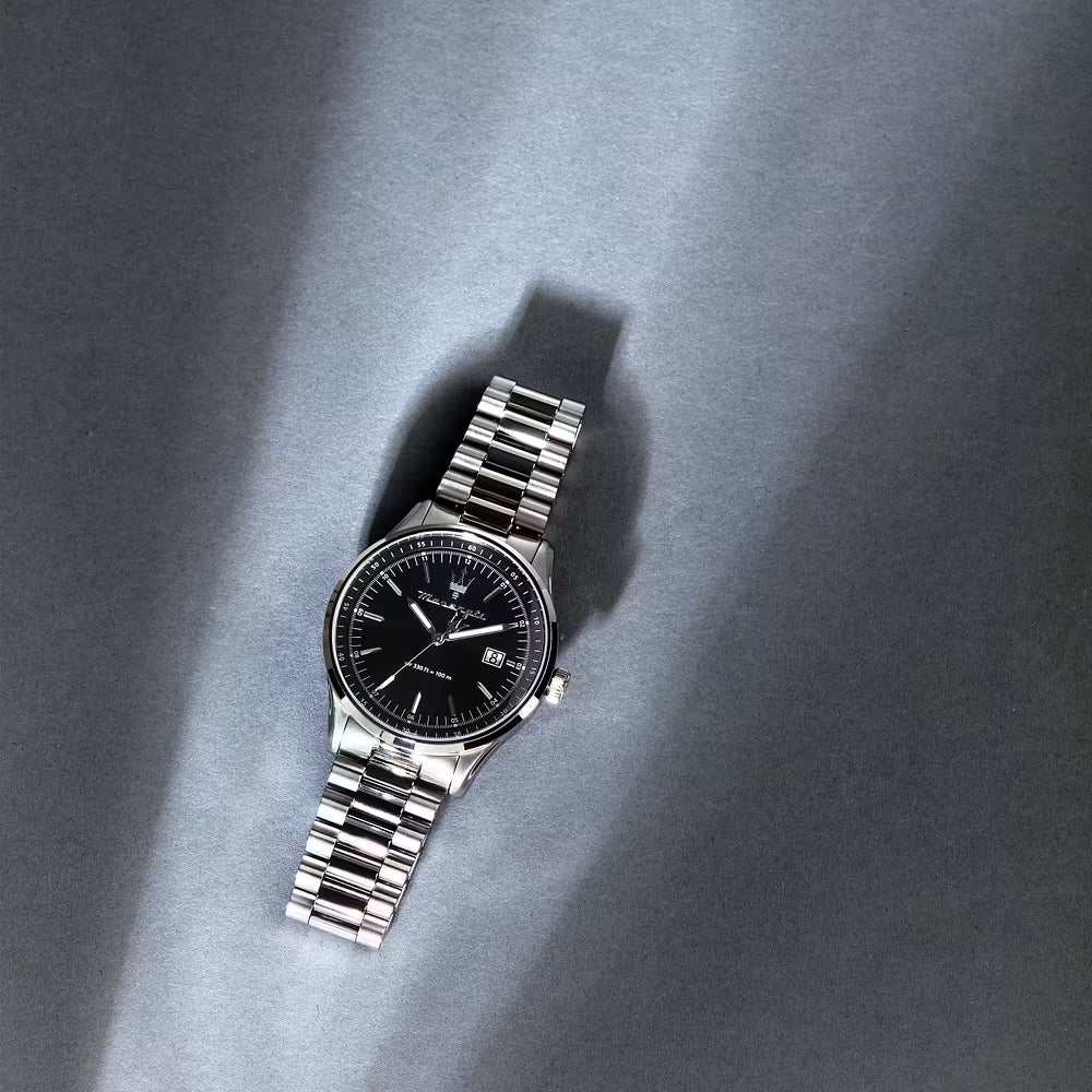 Orologio Maserati Sorpasso 42 Mm Acciaio Braccialato Nero