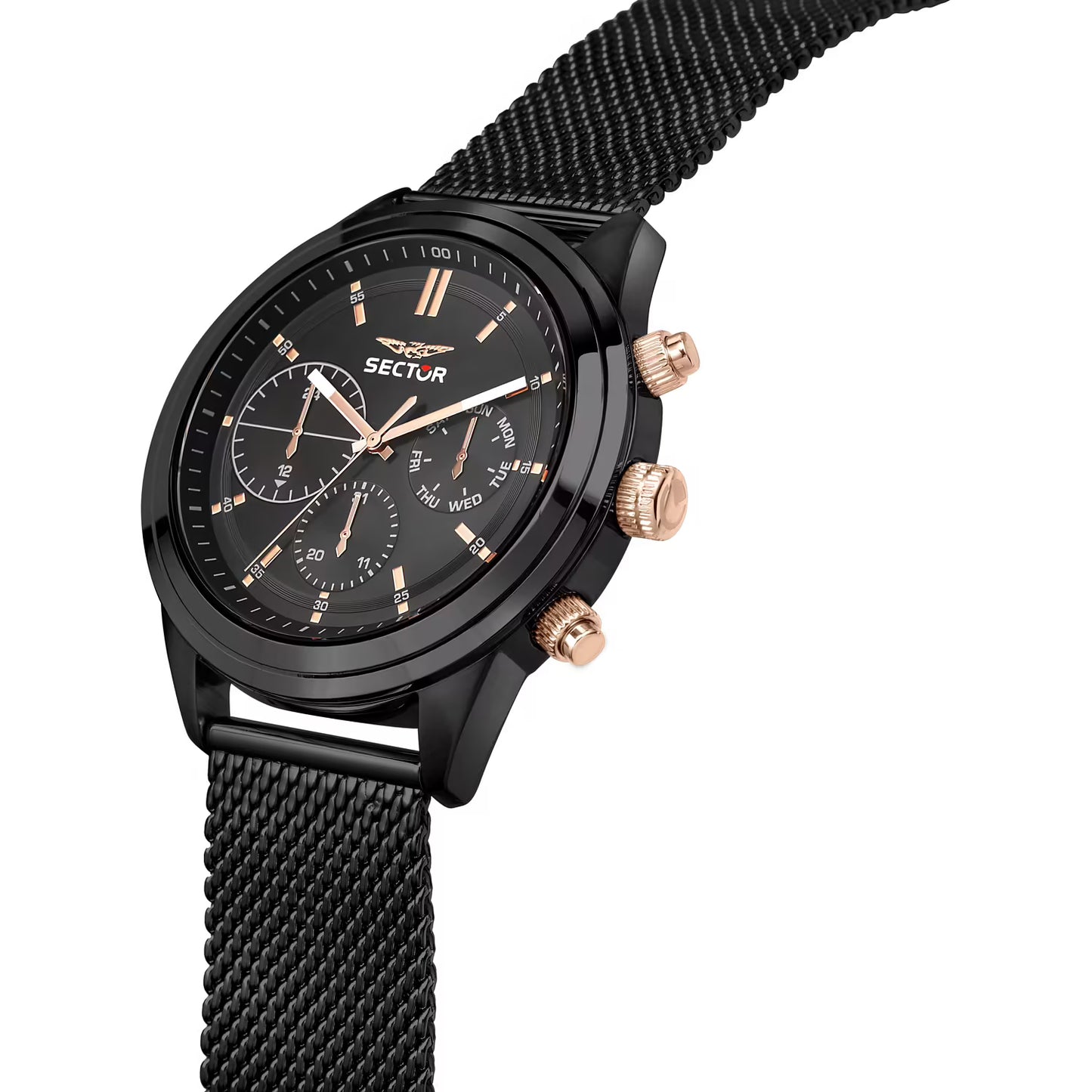 Orologio Sector 670 Multifunzione 45 mm Braccialato Maglia Milanese