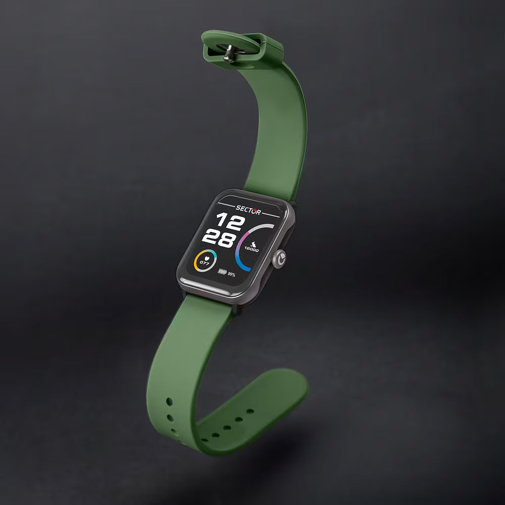 Orologio Smartwatch Sector S-08 Smart Digital Cinturino Silicone Verde