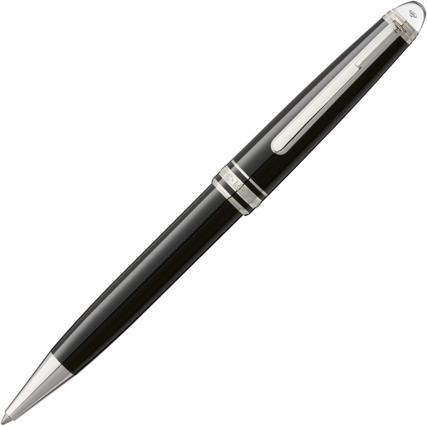 Penna A Sfera Montblanc Meisterstuck Classique Platinum Diamond