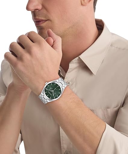 Orologio Calvin Klein Motion Gent Multifunzione 39 Mm Acciaio Braccialato Satinato/Lucido Verde