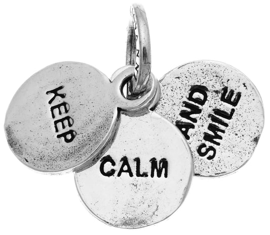Charm Giovanni Raspini  Charms "Keep Calm And Smile" Argento 925