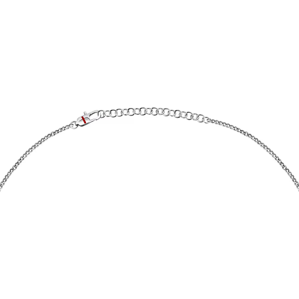 Collana Uomo Sector Spirit Uomo Acciaio Maglia Grumetta Con Pendente Croce Satinata/Logo