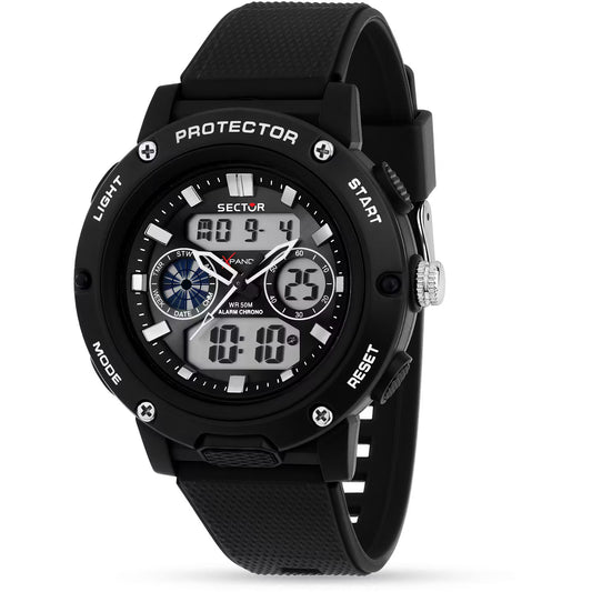 Orologio Sector Ex-44 Analogico Digitale47 mm Policarbonato Nero