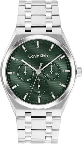 Orologio Calvin Klein Motion Gent Multifunzione 39 Mm Acciaio Braccialato Satinato/Lucido Verde
